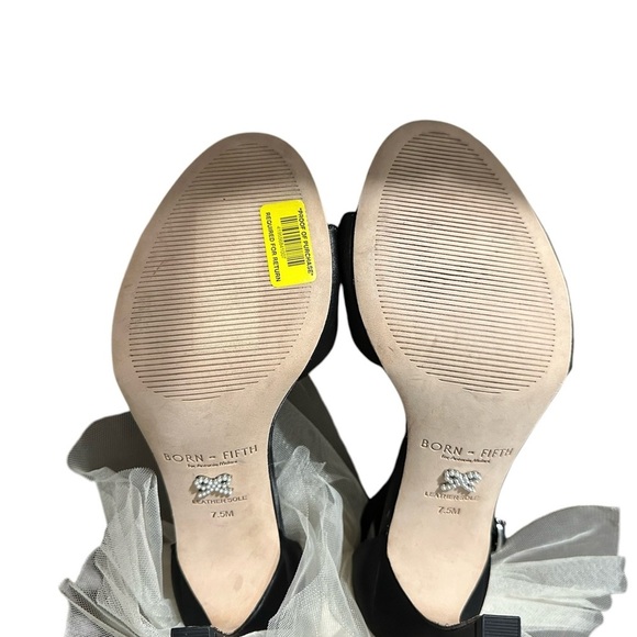Antonio Melani x Born on Fifth Elle Satin
Tulle Bow Back Heels Black Size 7.5 - Picture 5 of 5